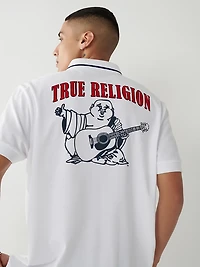 True Religion Men's Buddha Polo Shirt