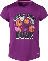BCG Girls' 4-7 Turbo Girls Dunk Graphic T-shirt