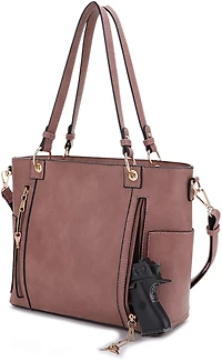 Jessie & James Austin Whipstitching Concealed Carry Lock and Key Tote Bag