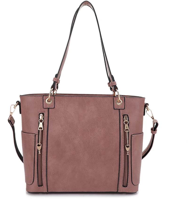 Jessie & James Austin Whipstitching Concealed Carry Lock and Key Tote Bag