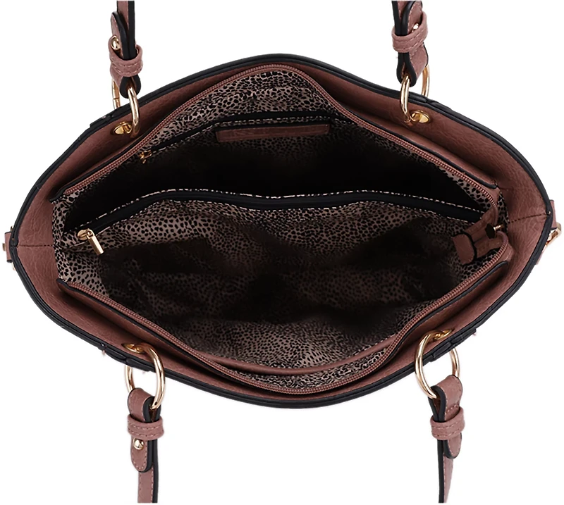 Jessie & James Austin Whipstitching Concealed Carry Lock and Key Tote Bag