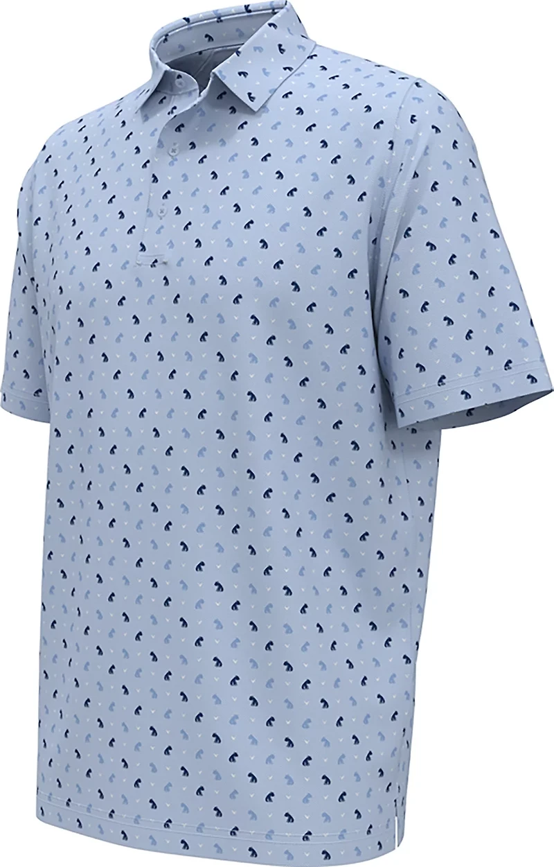 Callaway Men's Short Sleeve Bull Dog Texture Golf Shirt