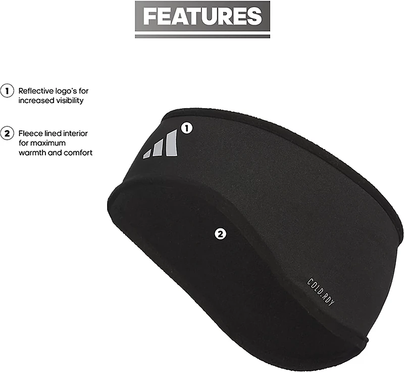 adidas Men's Alphaskin 2 Winter Athletic Headband