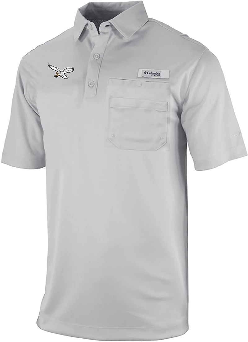 Columbia Sportswear Men's Philadelphia Eagles Flycaster Pocket Polo Shirt