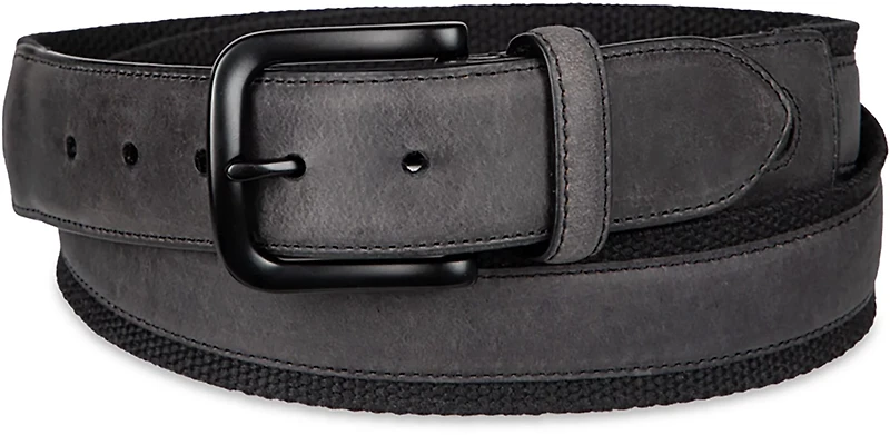 Columbia Sportswear Men's 35mm Fabric with Leather Overlay Belt