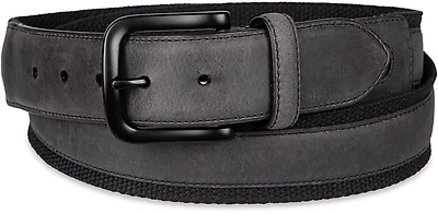 Columbia Sportswear Men's 35mm Fabric with Leather Overlay Belt
