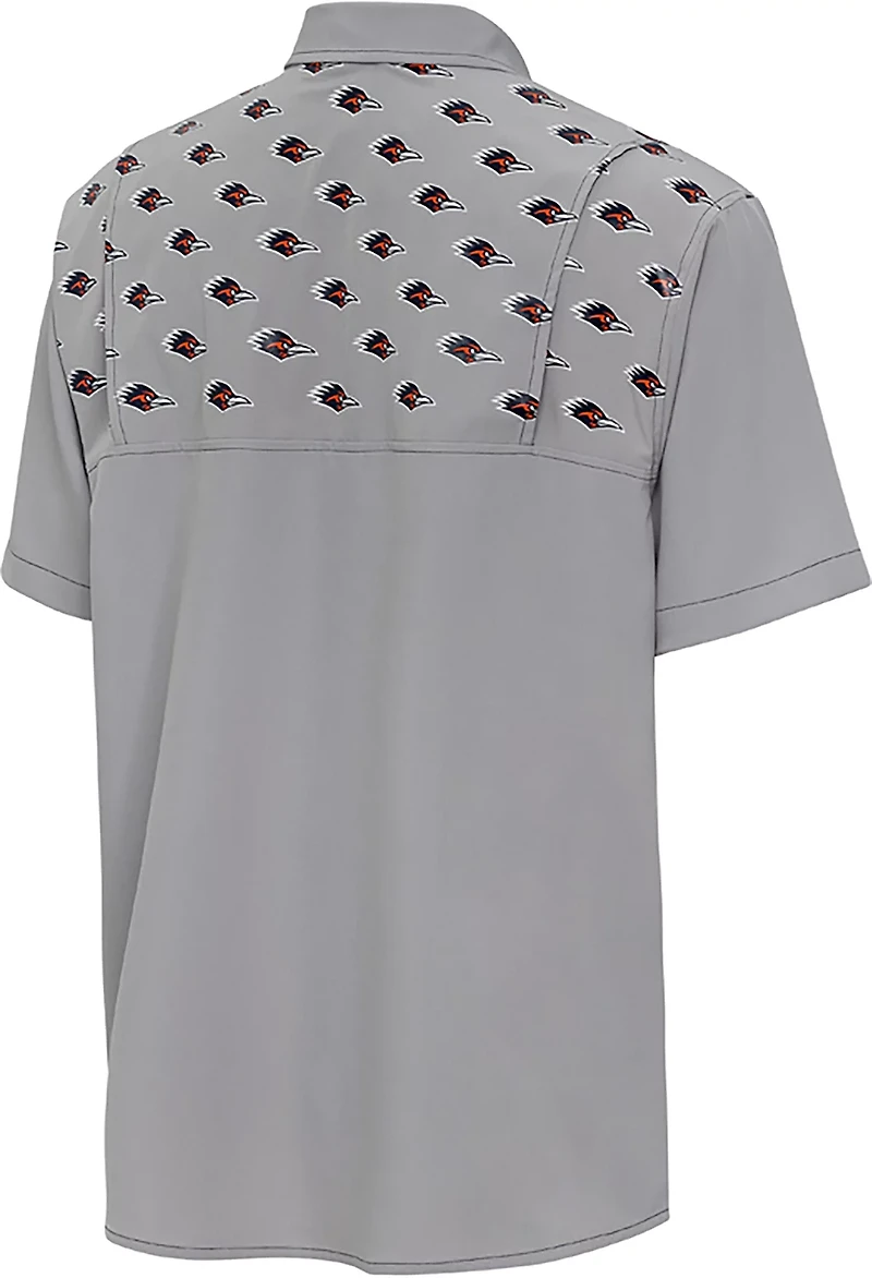 Antigua Men's University of Texas at San Antonio Scatter Print Button Down Shirt