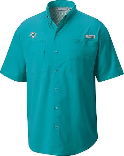 Columbia Sportswear Men's Miami Dolphins Tamiami Short Sleeve Shirt
