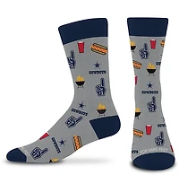 For Bare Feet Adults' Cowboys Tailgate Dress Trouser Socks
