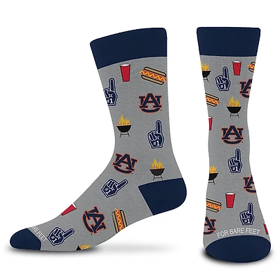 For Bare Feet Adults' Auburn Tailgate Dress Trouser Socks