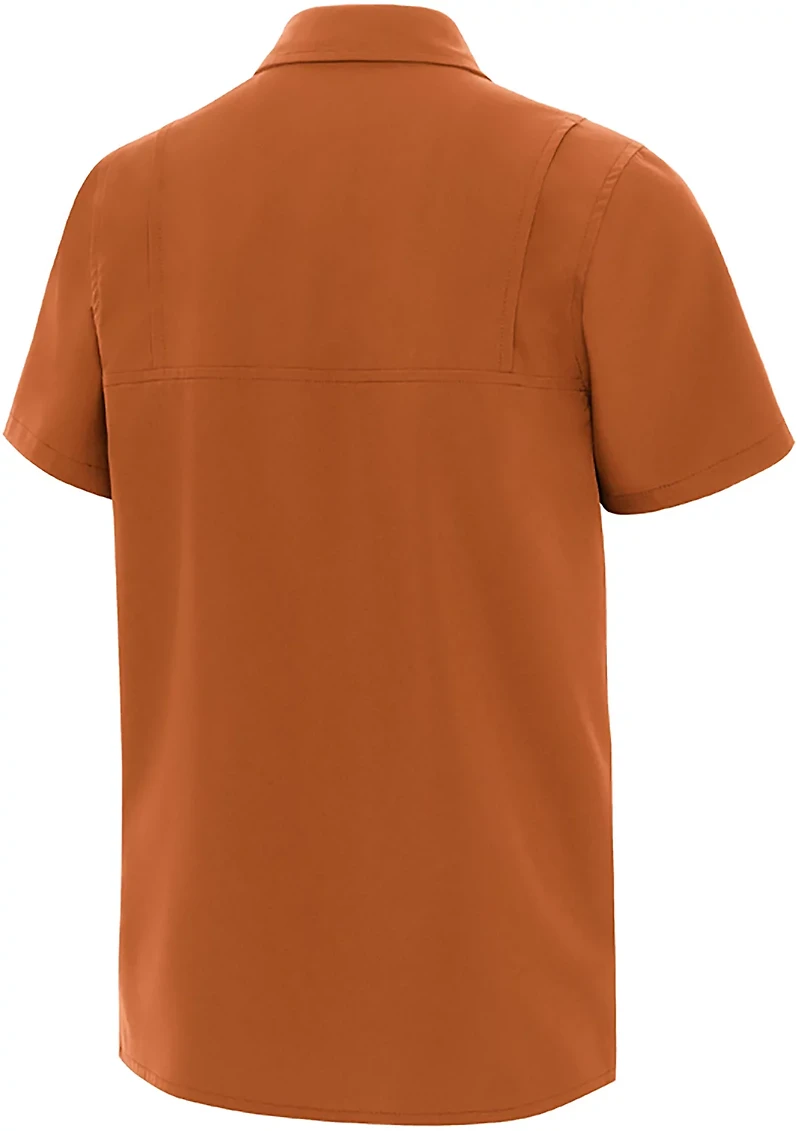 Antigua Boys' University of Texas Game Day Fishing Button Up Shirt