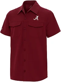 Antigua Boys' University of Alabama Game Day Fishing Button Up Shirt