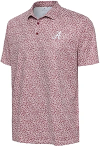 Antigua Men's Alabama Field Ditsy Polo Shirt
