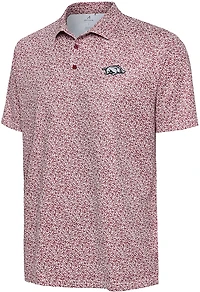 Antigua Men's Arkansas Field Ditsy Polo Shirt