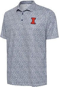 Antigua Men's Illinois Field Ditsy Polo Shirt
