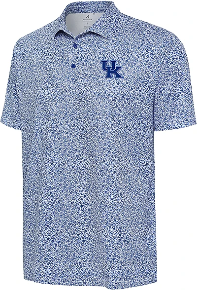 Antigua Men's Kentucky Field Ditsy Polo Shirt