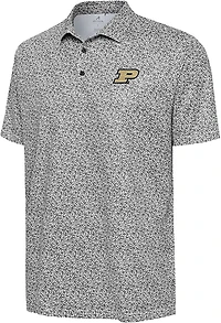 Antigua Men's Purdue Field Ditsy Polo Shirt