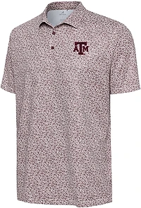 Antigua Men's Texas A&M Field Ditsy Polo Shirt