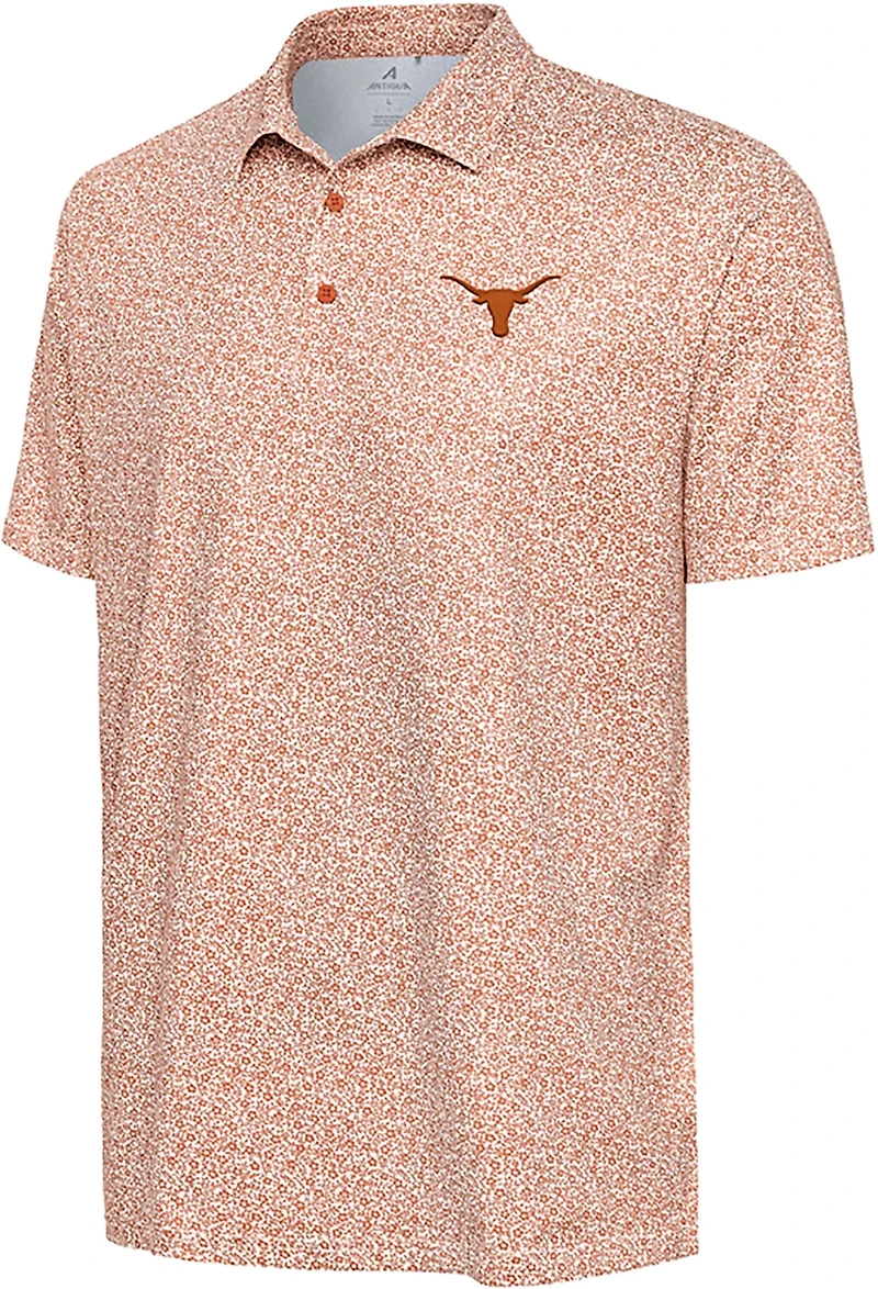 Antigua Men's Texas Field Ditsy Polo Shirt
