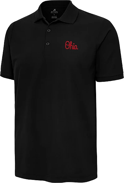 Antigua Men's Ohio State University Script Legacy Pique Polo