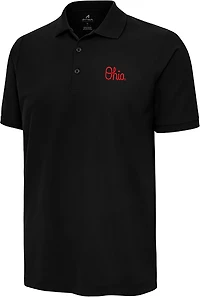 Antigua Men's Ohio State University Script Legacy Pique Polo