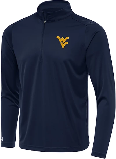 Antigua Men's West Virginia University Tribute 1/4-Zip Pullover Top