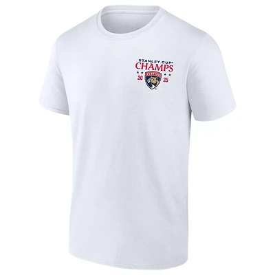 Fanatics Men's Florida Panthers 2025 NHL Stanley Cup Champions Jersey Roster Short Sleeve T- Shirt