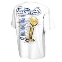Nike Adult Oklahoma City Thunder 2025 NBA Finals Champions Celebration Parade Roster Short Sleeve T-Shirt