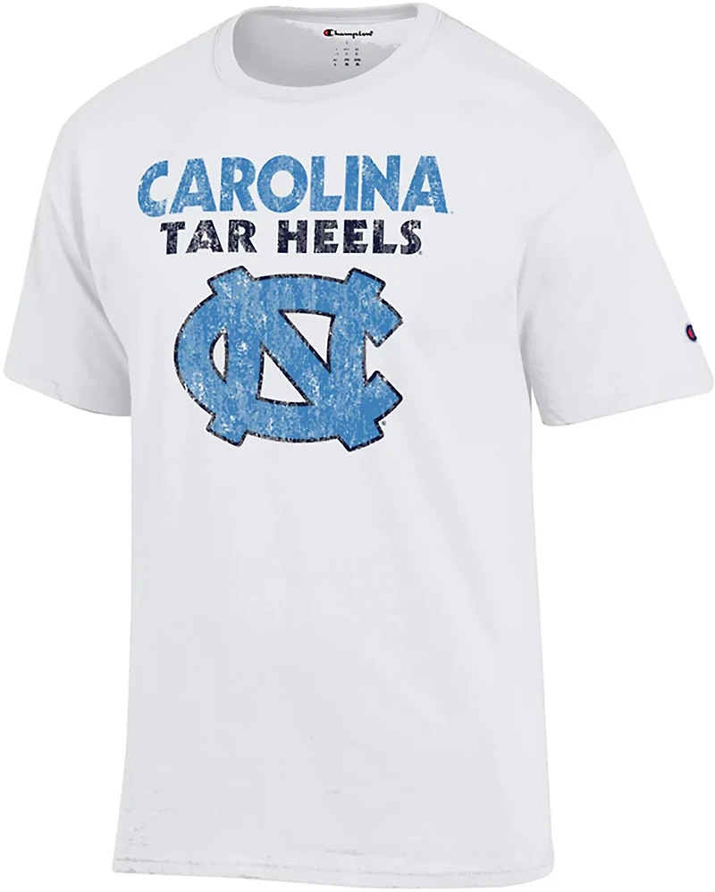 Champion Men's University of North Carolina School Over Logo Graphic T-shirt