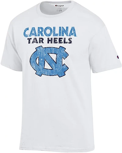 Champion Men's University of North Carolina School Over Logo Graphic T-shirt