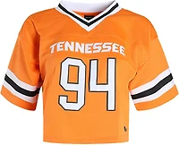 Hype and Vice Women's Tennessee Volunteers Cropped Football Jersey T-shirt
