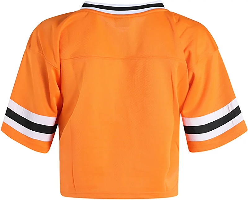 Hype and Vice Women's Tennessee Volunteers Cropped Football Jersey T-shirt