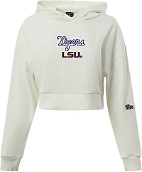 Hype and Vice Women's LSU Tigers Warm Up Cropped Hoodie