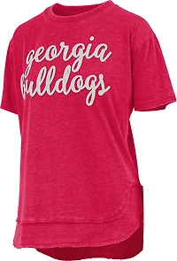 Pressbox Women's Georgia Chelsea Chenille Script T-shirt