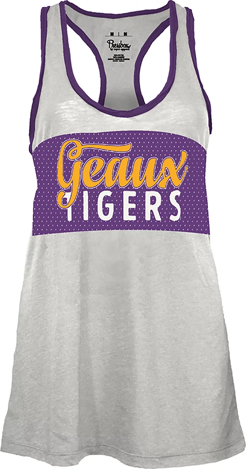Pressbox Women's LSU Tracy Slub Tank Top