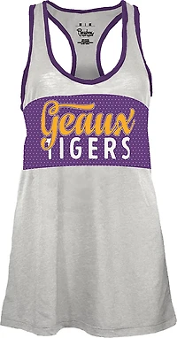 Pressbox Women's LSU Tracy Slub Tank Top