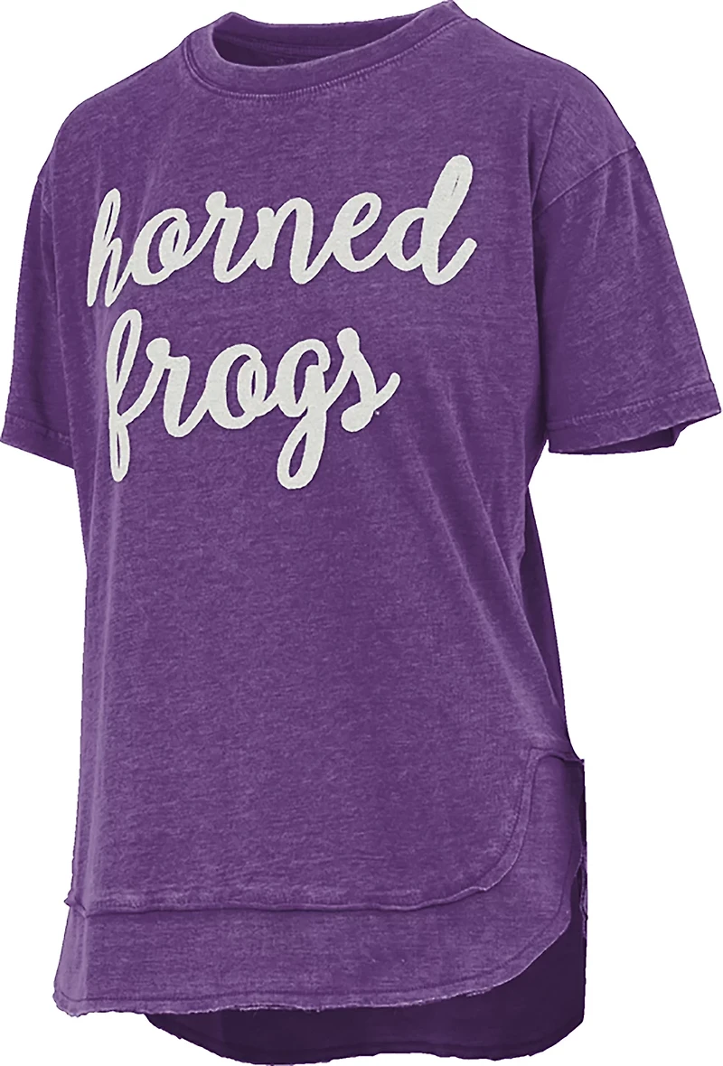 Pressbox Women's TCU Chelsea Chenille Script T-shirt