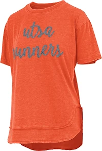 Pressbox Women's UTSA Chelsea Chenille Script T-shirt
