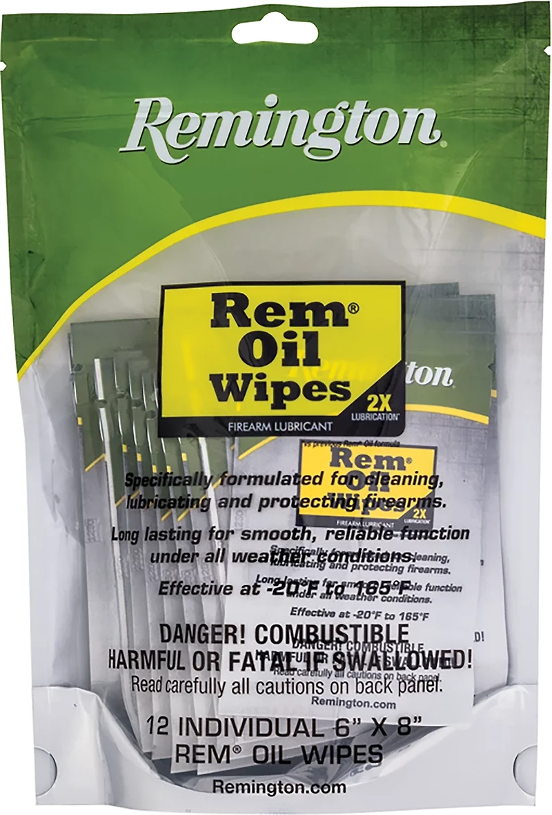 Remington Oil Wipes 12-Pack