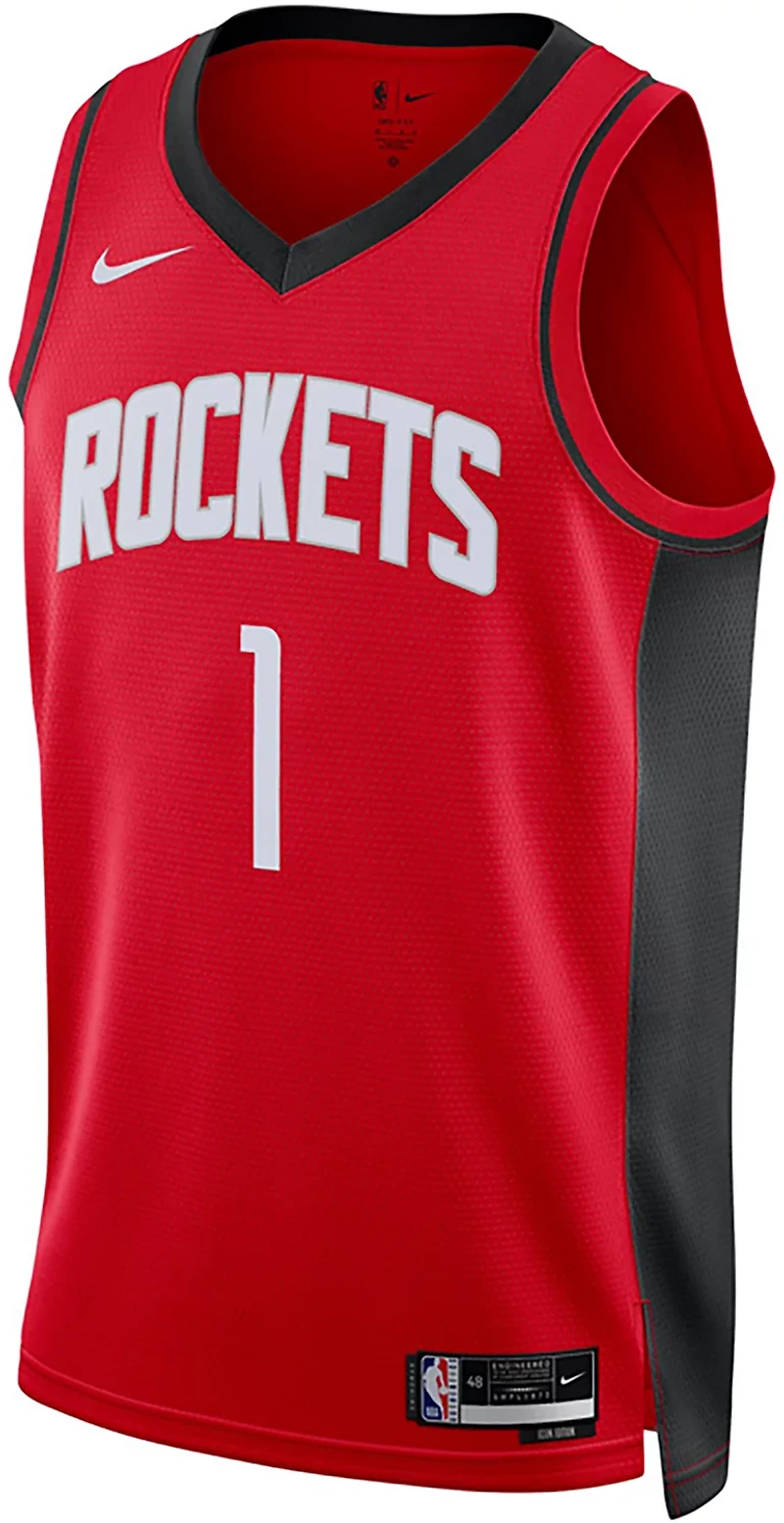 Nike Men's Houston Rockets Amen Thompson Icon Swingman Player Name & Number Jersey