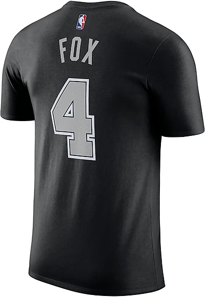 Jordan Men's San Antonio Spurs De'aaron Fox  Statement Short Sleeve T-shirt