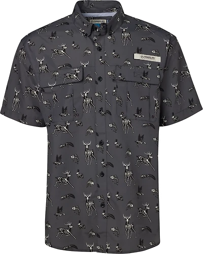Magellan Outdoors Men’s Laguna Madre Halloween Animal Bones 2.0 Fishing Shirt