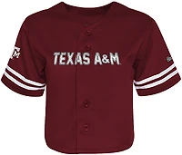 Hype and Vice Women's Texas A&M Aggies Cropped Baseball Jersey