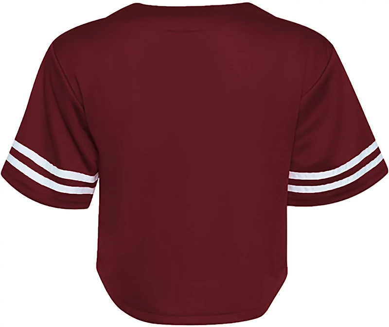 Hype and Vice Women's Texas A&M Aggies Cropped Baseball Jersey