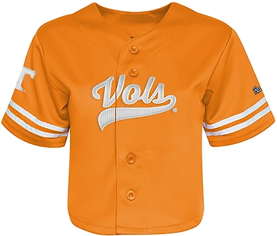 Hype and Vice Women's Tennessee Volunteers Cropped Baseball Jersey
