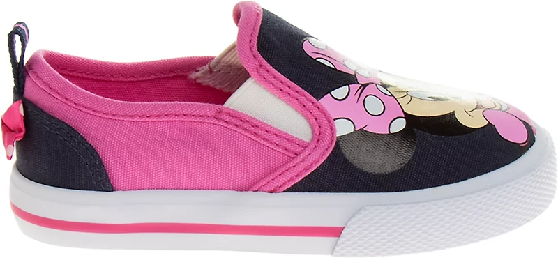 Disney Toddler Girls' Minnie Mouse Canvas Slip-On Shoes