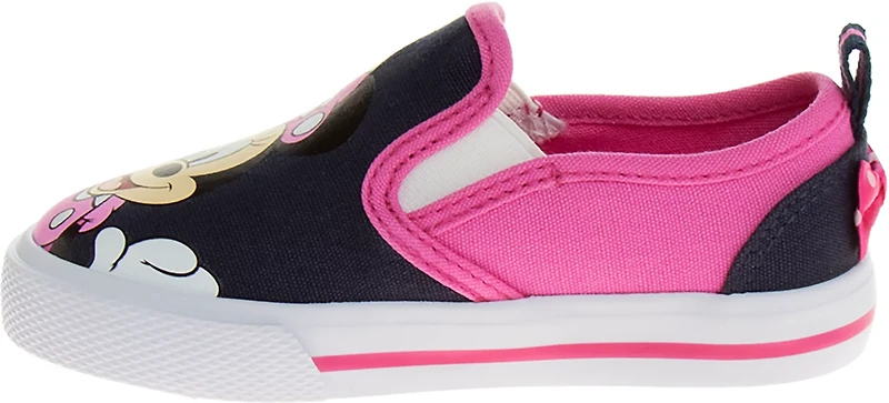 Disney Toddler Girls' Minnie Mouse Canvas Slip-On Shoes