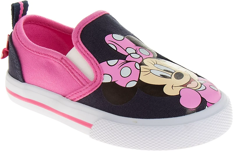 Disney Toddler Girls' Minnie Mouse Canvas Slip-On Shoes