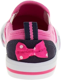 Disney Toddler Girls' Minnie Mouse Canvas Slip-On Shoes