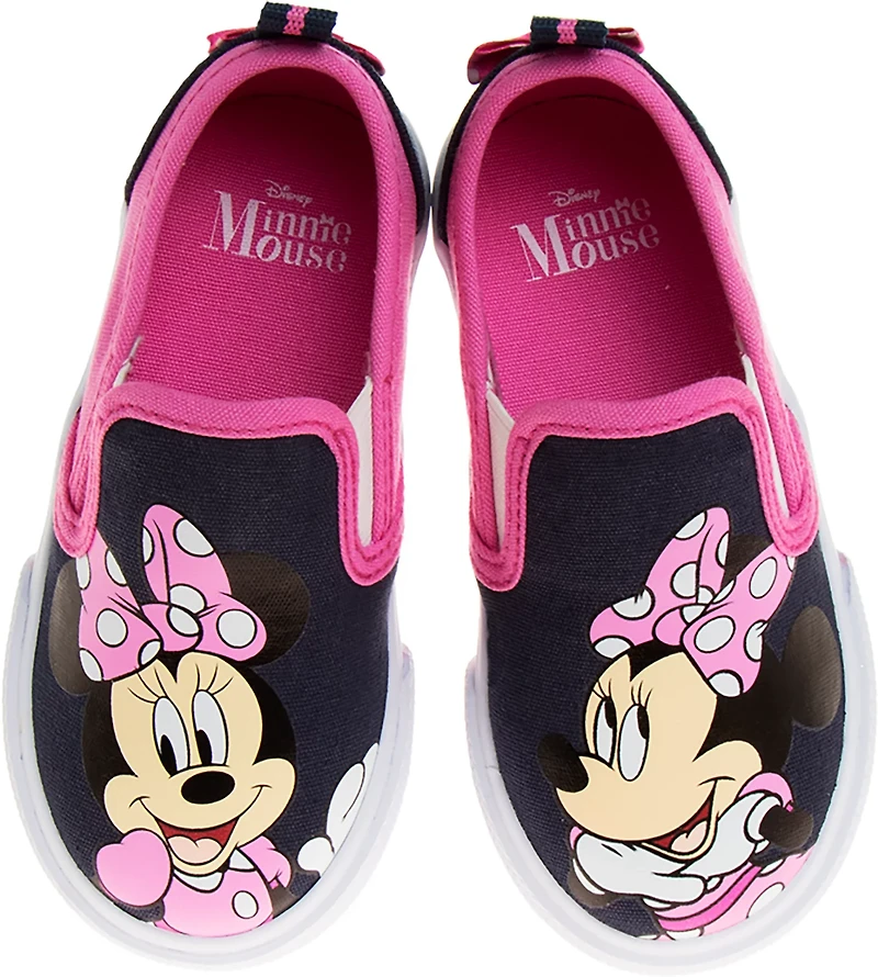 Disney Toddler Girls' Minnie Mouse Canvas Slip-On Shoes